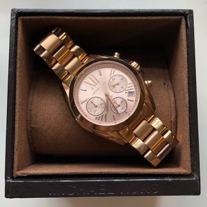 Michael Kors Bradshaw Rose Gold-Tone Watch
